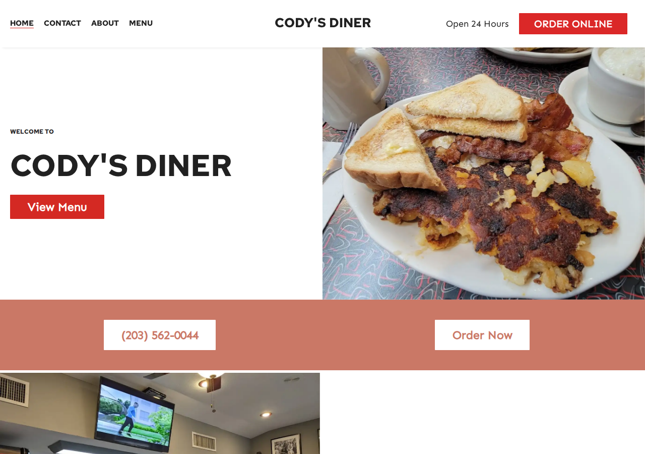 Cody's Diner current live website screenshot