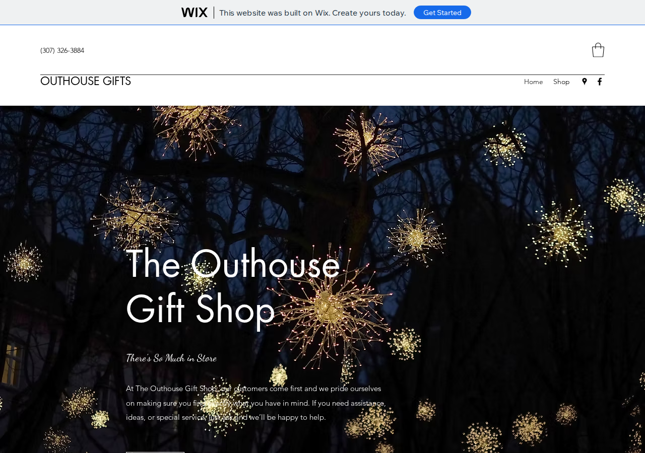 The Outhouse Gift Shop current live website screenshot