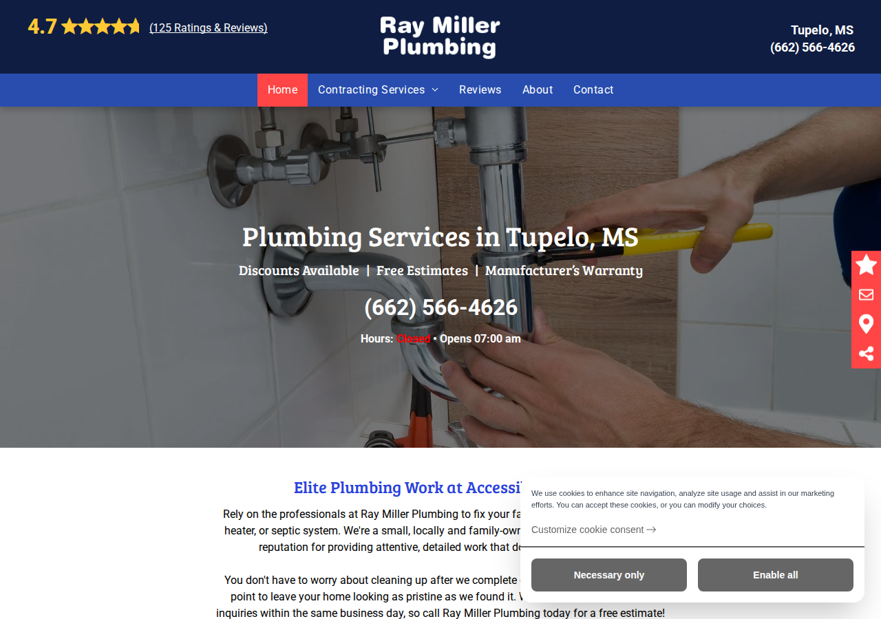 Ray Miller Plumbing current live website screenshot